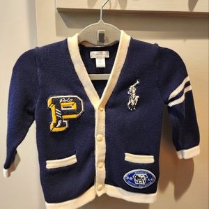 Baby boys 18m ralph lauren varsity sweater